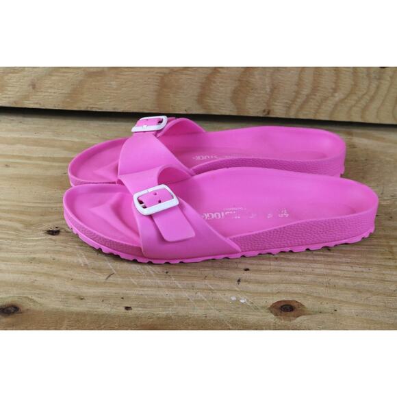 Birkenstock Shoes - Birkenstock Sandals 9 Women Pink Madrid Buckle Slip On EVA Shoes
